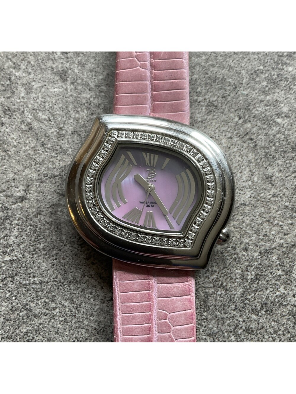 Beautiful Brizo Women’s Swiss Movement Watch 34mm Silver Tone Case Bin K